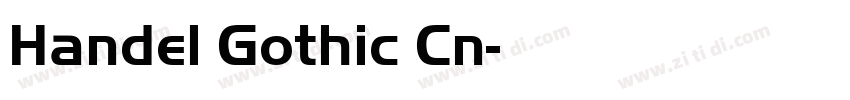 Handel Gothic Cn字体转换